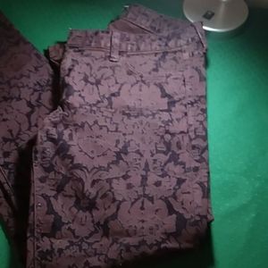 Banana Republic patterned skinny denim  jeans- size 26